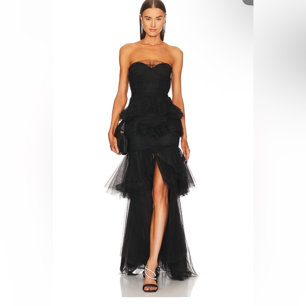 Michael Costello Revolve Alai Gown in Black